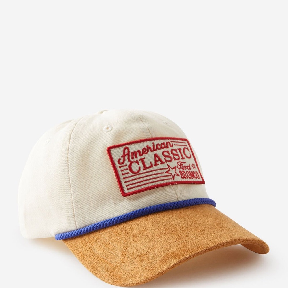 Cream and Tan Cap